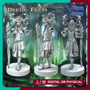 Elf Forest Druid Freya - Elf Mystic Forest  Druid- 75mm + 35mm Scale