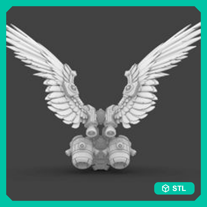 Space Knights V7 Imperial Eagle Winged Jetpack