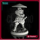 (0116) Male samurai warrior tengu elf human firbolg half orc tiefling with two katana