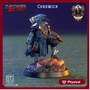 Kenku, Raven Folk Aarakocra  Fighter Ranger Paladin Cleric| 28mm, 32mm,54mm,75mm Scale Resin Miniature | Dungeons and Dragons | Clay Cyanide - Only-Games