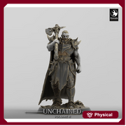 Oathbreaker Paladin, Fighter,Soldier Axe, DnD Unpainted Miniature| 28mm, 32mm,54mm,75mm,100mm Scales | Dungeons & Dragons - Only-Games