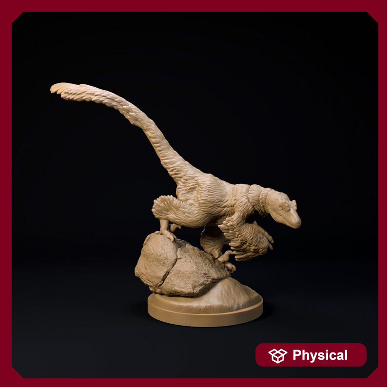 Deynonichus sneaking 32mm scale - dinosaur companion