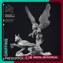 Griffins - 2 Models - PRESUPPORTED- Heaven Hath no Fury - 32mm scale