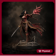 Malyra Eldritch Warlock STL | Female Tiefling Spellcaster Digital Mini for DnD 5E - Only-Games