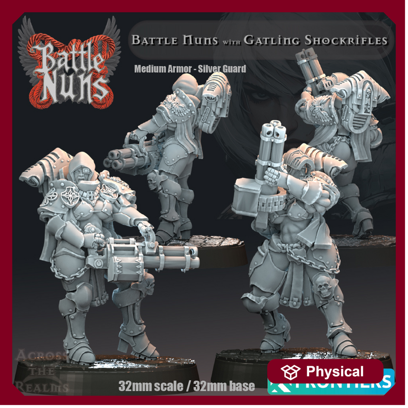 Battle Nuns with Gatling Shockrifles - Medium Armor