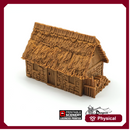 Norman Stone Barn - King and Country - Printable Scenery Terrain Wargaming D&D DnD 10mm 15mm 20mm 25mm 28mm 32mm 40mm 54mm