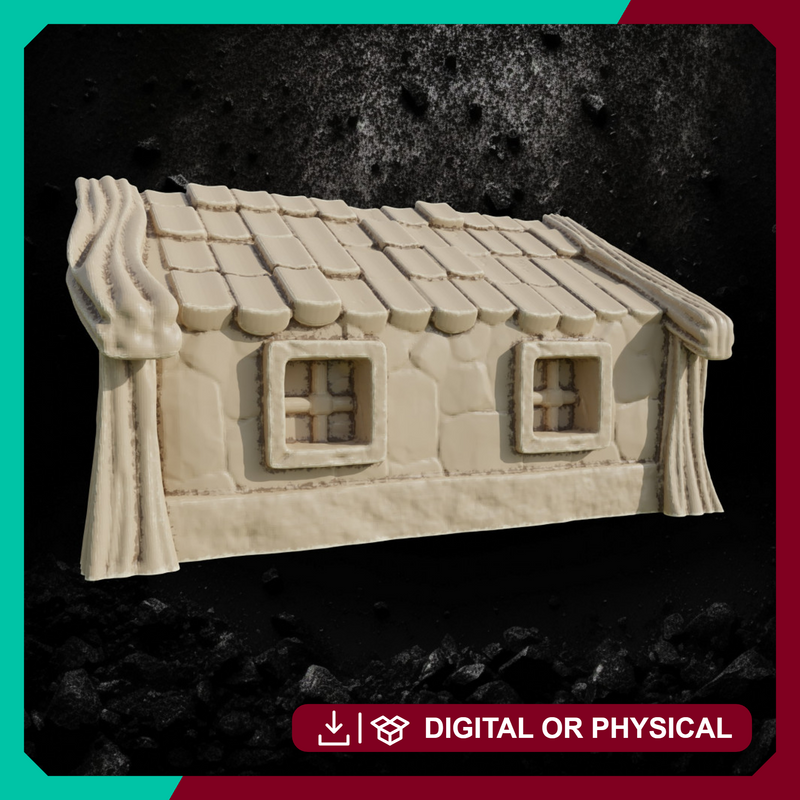 Townhouse 6 - Fantasy Village Terrain STL, DnD & Wargaming Scenery