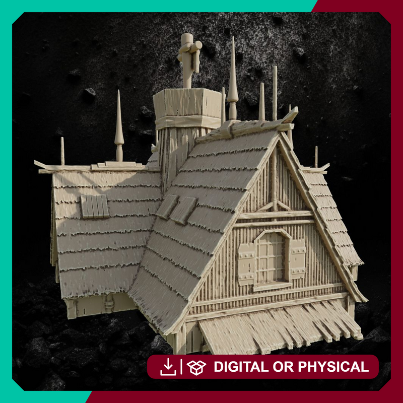 The Whispering Wind Tavern - Fantasy Hilltop Tavern STL for DnD & Wargaming - Only-Games