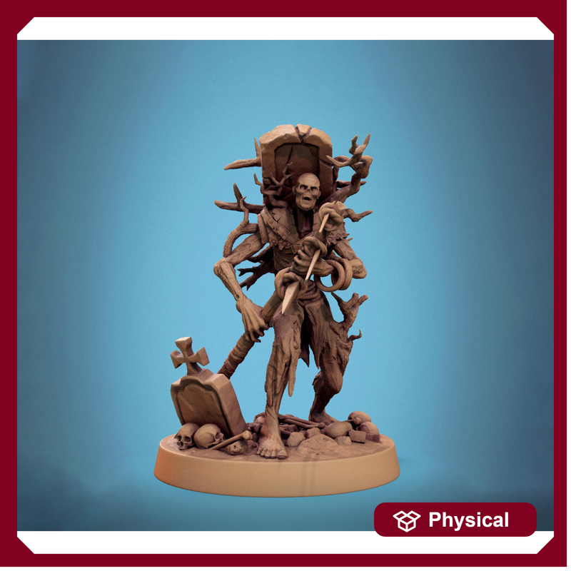 Zombie Warrior | Undead Unpainted miniature DnD | 5 Sizes /Scales| Pathfinder | - Only-Games