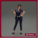 sexy officer police woman posing
