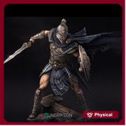 Human Fighter, Perseus PC / NPC Unpainted Miniature | 28mm, 32mm,54mm,75mm, 100mm Scales | Dungeons and Dragons Pathfinder | NERIKSON - Only-Games