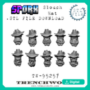 SpOrx Orc Slouch Hat Heads .STL - Only-Games