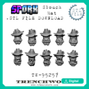 SpOrx Orc Slouch Hat Heads .STL