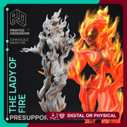 Lady of Fire - Circus of Horrors - PRESUPPORTED - 32mm Scale - Only-Games