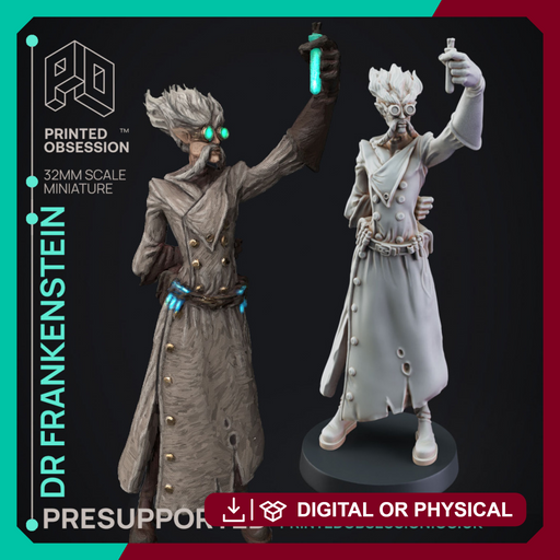 Dr Frankenstein - Frankensteins Monster - Halloween - PRESUPPORTED - 32mm scale - Only-Games