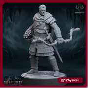 Human Ranger Fighter PC / NPC Unpainted | 28mm,32mm,54mm,75mm,100mm Scale | Resin Dungeons and Dragons D&D 5e  | Pathfinder | - Only-Games