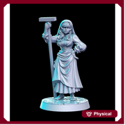 Pinup Sexy Female Peasant NPC | 28mm Scale | 32mm Scale Miniature | 75mm Scale | -Dungeons and Dragons - D&D 5e -  Pathfinder | RN Estudio - Only-Games