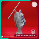 Red Wizard Glass Staff - Tabletop Miniatures (Pre-Supported)