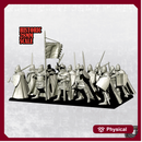 Late Crusader Knights on Foot - Complete Regiment - 28mm (Historic Scale)