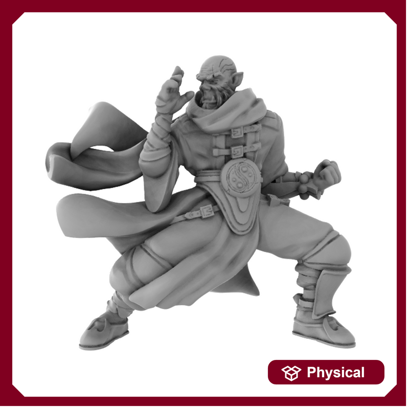 Half Orc Monk Unarmed (32mm scale)