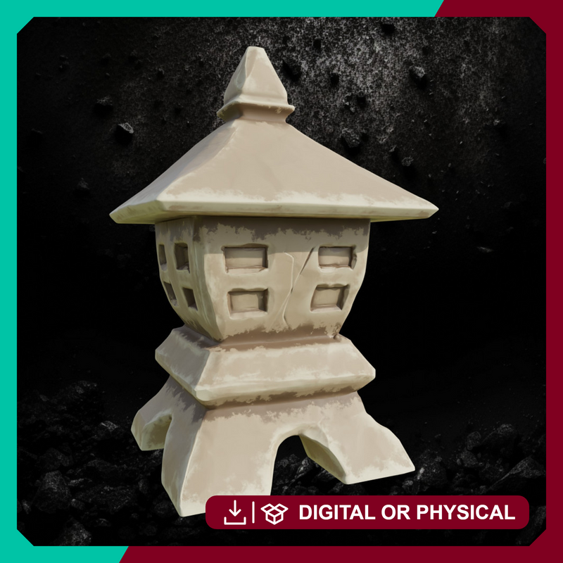 Kimonobe Lantern - Asian-Inspired Village Terrain STL for DnD & Wargaming - Only-Games