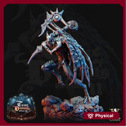 Tanar'ri Vrok Demon - Horned Devil | 90mm tall | 28mm, 32mm, 75mm Scale | Out of the Abyss | Dungeons and Dragons| RPG accessory - Only-Games