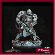 Sci-Fi Miniature Army Veterans | Base sizes: 25mm.32mm,40mm,65mm,80mm (see description) | Resin Mini | Morior Iron Guard | Archvillain Games - Only-Games