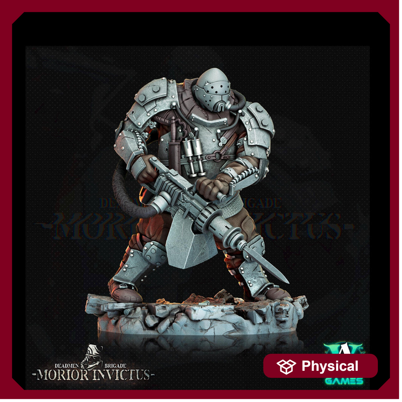 Sci-Fi Miniature Army Veterans | Base sizes: 25mm.32mm,40mm,65mm,80mm (see description) | Resin Mini | Morior Iron Guard | Archvillain Games - Only-Games