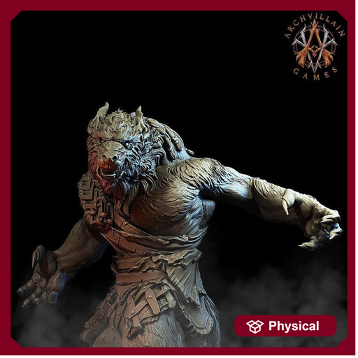 Werewolf | 65mm | Archvillain Games | 3d printed | Collector| Figure for painting | - Only-Games
