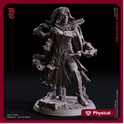 Necromancer, Wizard, Warlock, Sorcerer | 28mm, 32mm,54mm,75mm,100mm Scales | Player Character Mini D&D5e Pathfinder Figurine |Flesh of Gods - Only-Games