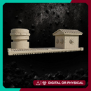 Exo-Platform Outpost - Elevated Sci-Fi Landing Pad STL for Wargaming
