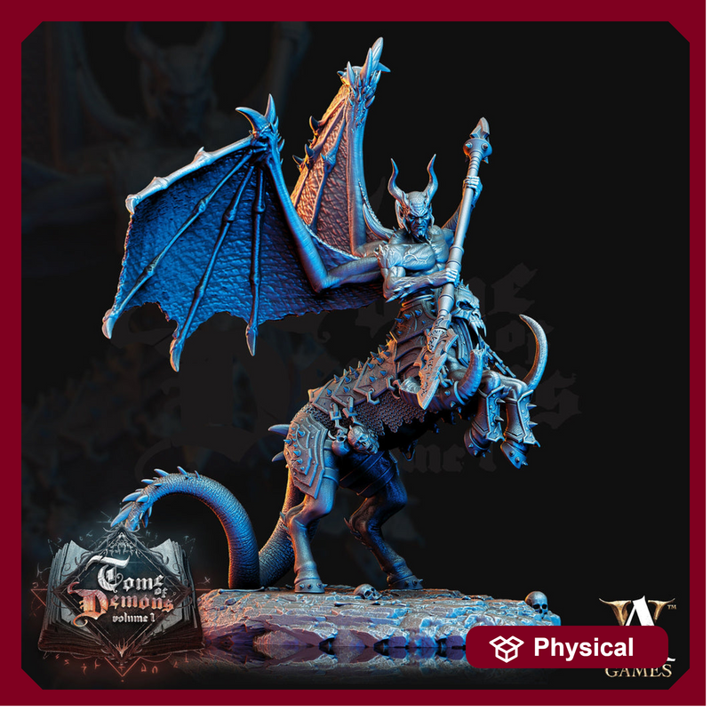 Armanite | Decataurs | Demon Lord | 28mm/32mm scale | 75mm Tall | Out of the Abyss | Demon | Dungeons and Dragons | - Only-Games
