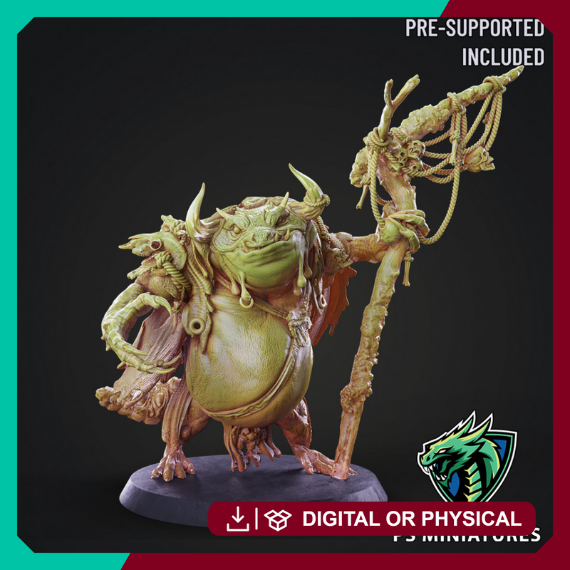 Green Slaad Lizardman - Pose 2