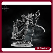 Undead Banshee Queen, Wraith Unpainted | 28mm, 32mm,54mm, 75mm ,100mm Scale Resin Miniature | Dungeons and Dragons 5e | Pathfinder - Only-Games
