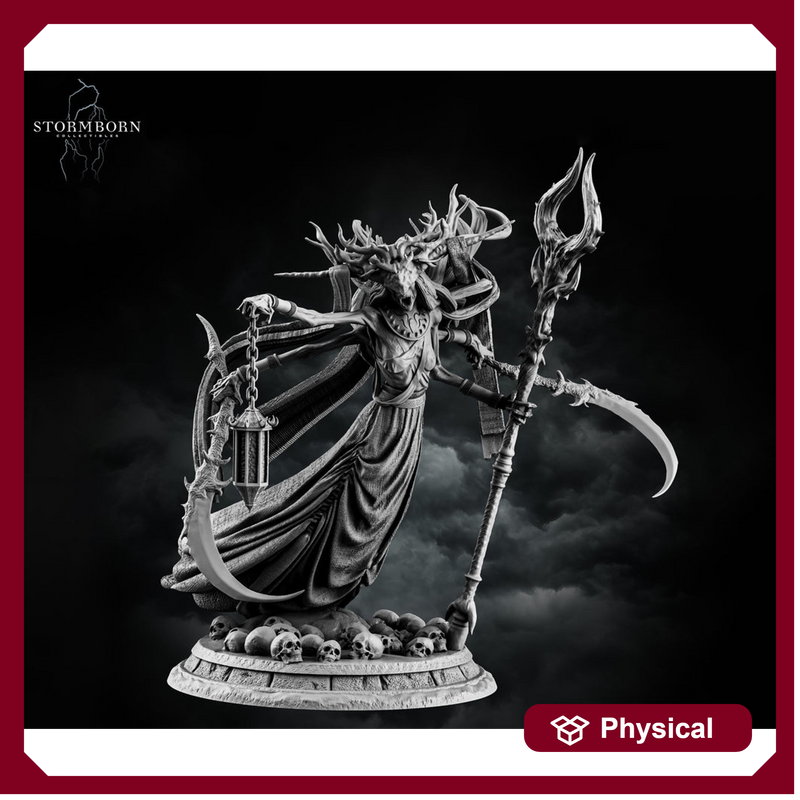 Undead Banshee Queen, Wraith Unpainted | 28mm, 32mm,54mm, 75mm ,100mm Scale Resin Miniature | Dungeons and Dragons 5e | Pathfinder - Only-Games