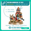 Halfling Commissar and Dog .STL Download