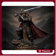 Dark Paladin Miniature | Seldravan Hooded Fallen Knight | PaintedOrNot Original DnD Pathfinder - Only-Games