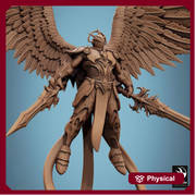 Winged Paladin, Male Celestial Angel, Solar, Deva (2 Poses), DnD 5e Unpainted Mini | 28mm, 32mm,54mm,75mm,100mm Scales |Dungeons & Dragons - Only-Games