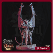 Greater Devil - Horned Devil Resin Miniature| Medium 40mm, Large 50mm, Huge 65mm (BASE Sizes) |  Nine Hells | Demon | Dungeons and Dragons | - Only-Games