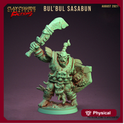 Orc Sword and Shield | 28mm, 32mm, 75mm Scale Resin Miniature | Dungeons and Dragons | Pathfinder | - Only-Games