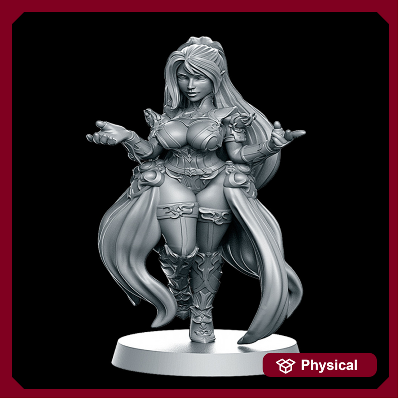 Lure Team Dark Elf Witch 1 Fantasy Football 32mm