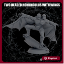 Two Headed Homunculus with Wings