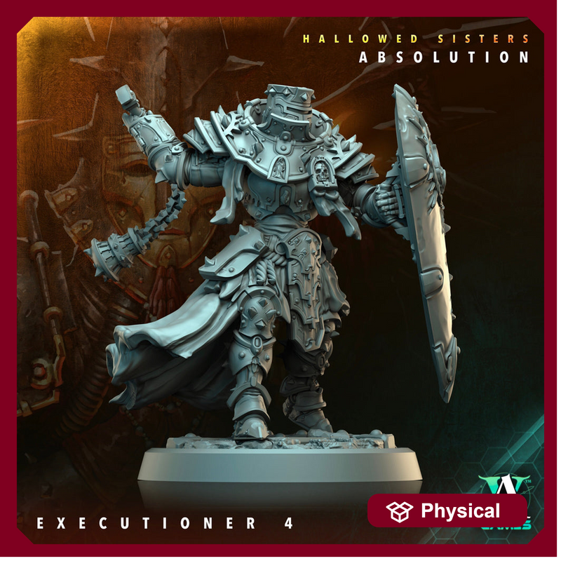 Sci-Fi Miniature Crownthorn Hallowed Sisters Absolution | 28mm,32mm, 54mm, 75mm,100mm Scales | Resin Mini | Archvillain Games - Only-Games