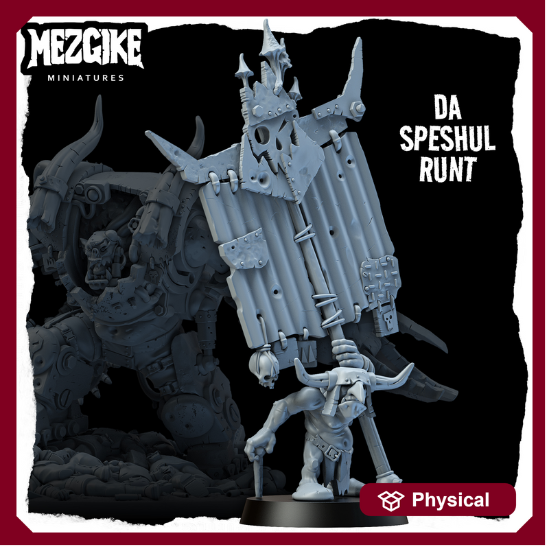 Da speshul banner runt (physical miniature)