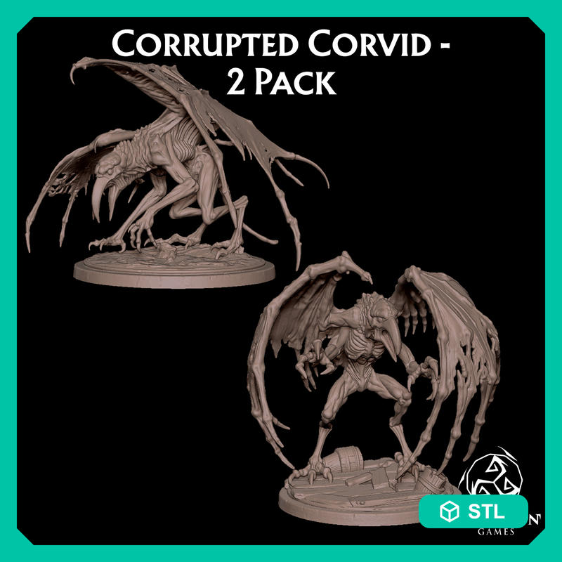 Corrupted Corvid - Well Horror - 2 Pack