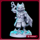 Morley (wandering cat-warrior) - 32mm - DnD