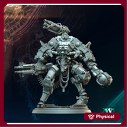 Sci-Fi  Chaos Demon Prince Mech Miniature | 32mm, 40mm, 50mm, 65mm 80mm BASE SIZES | Resin Unpainted | - Only-Games