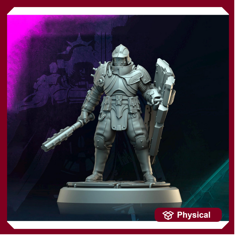 Sci-Fi Miniature Soldier Army Veteran | 28mm,32mm, 54mm, 75mm,100mm Scales | Resin Mini | - Only-Games