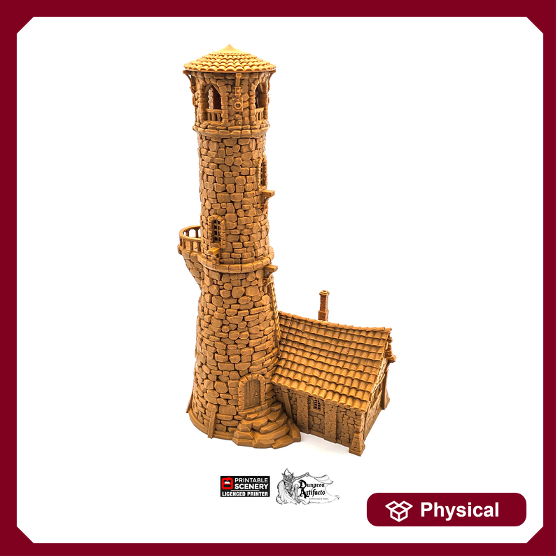 The Lighthouse - The Lost Islands Printable Scenery - Pirates, Wargaming Terrain, D&D, DnD