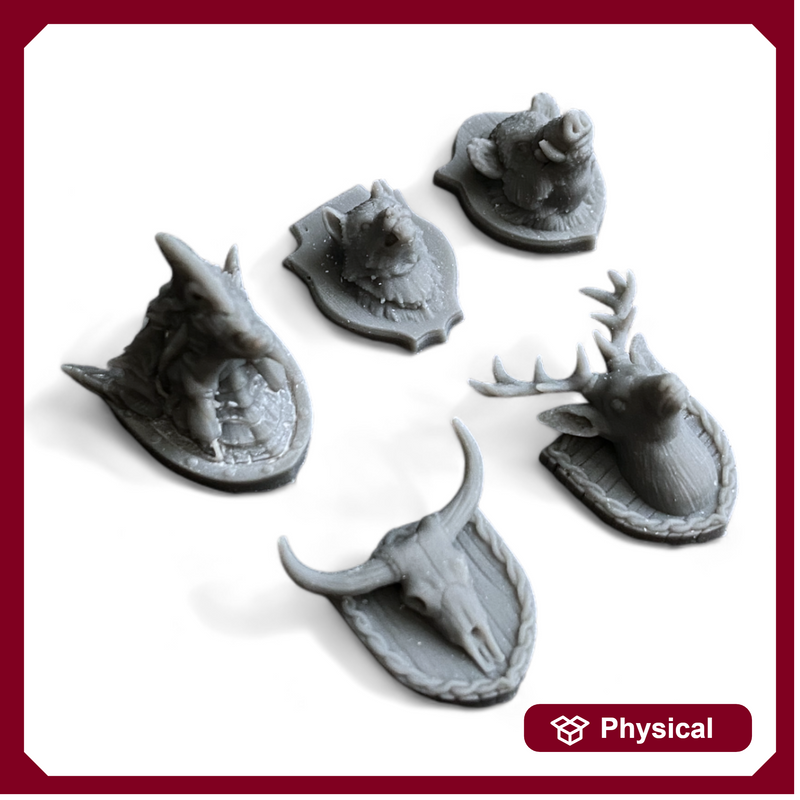 Trophy animal heads